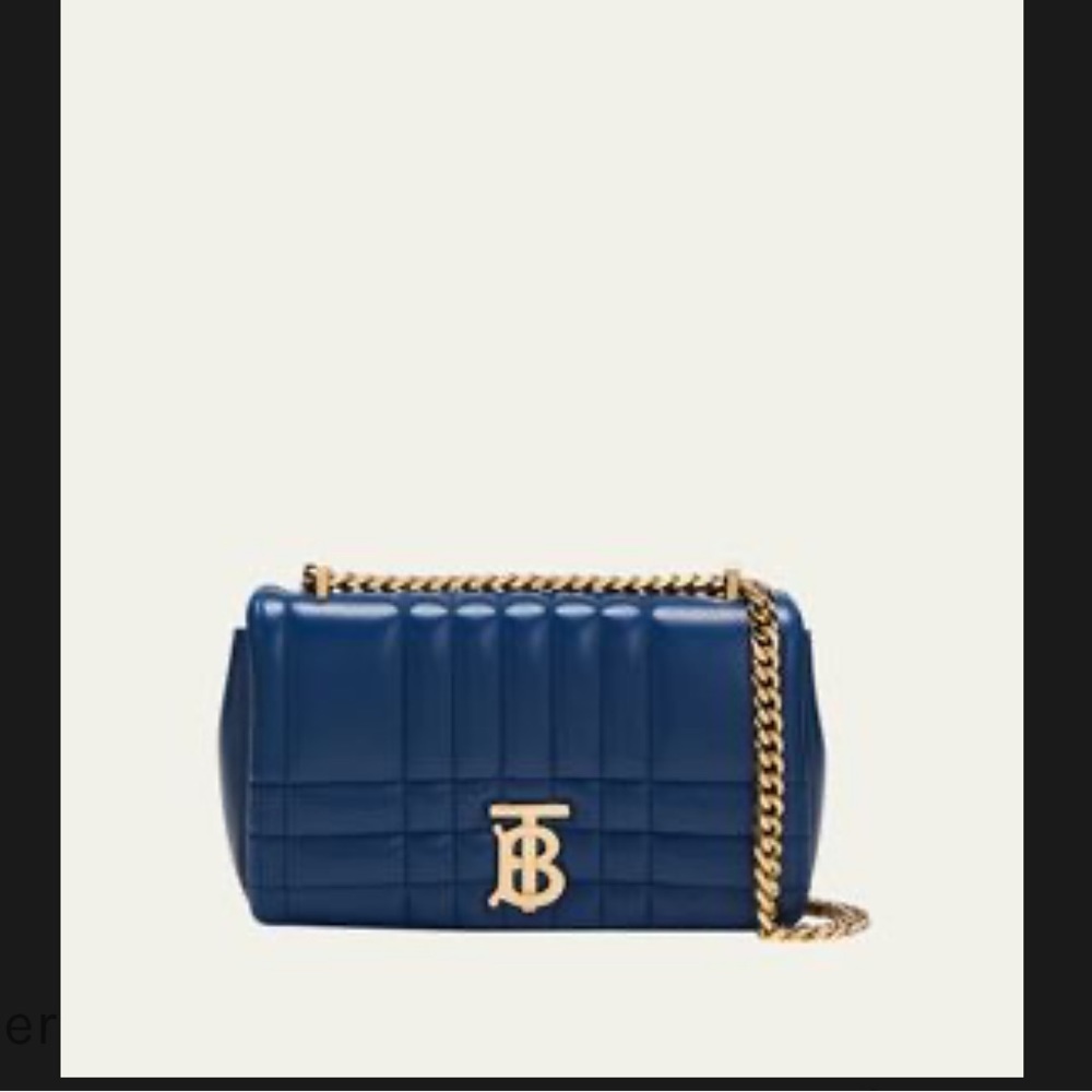 Burberry Small Lola TB quilted leather shoulder bag NEW

Rich blue color
